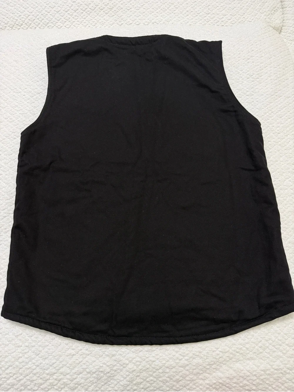 International Harvester McCormick Farmall Black Grey Vest Men’s Size Large Tall